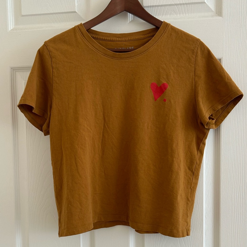 Everlane Cotton Box-Cut Heart Tee